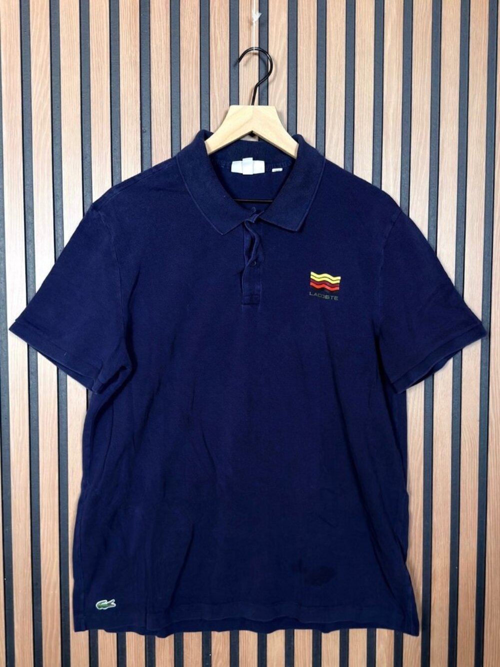 Lacoste Sport Polo Shirt 8 / 3XL Mens Blue Short Sleeve Collared Slim Fit